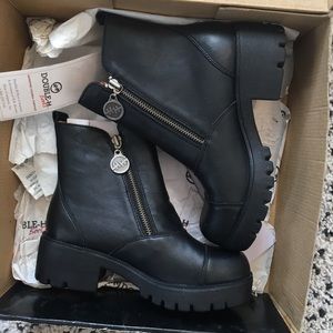 double h zipper boots